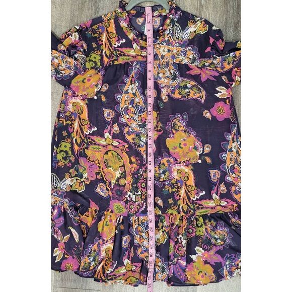 Free People Ladies Ibiza Nights Mini Dress in Purple/ Plum Combo, Size s - Picture 6 of 9
